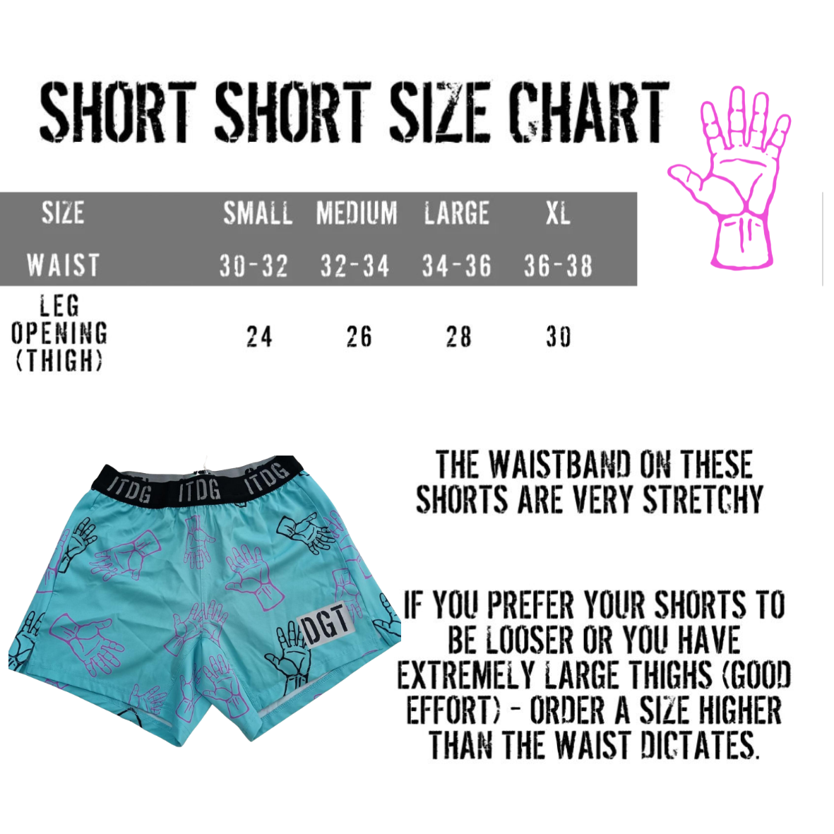 ‘Gettin Handsy’ Short Shorts